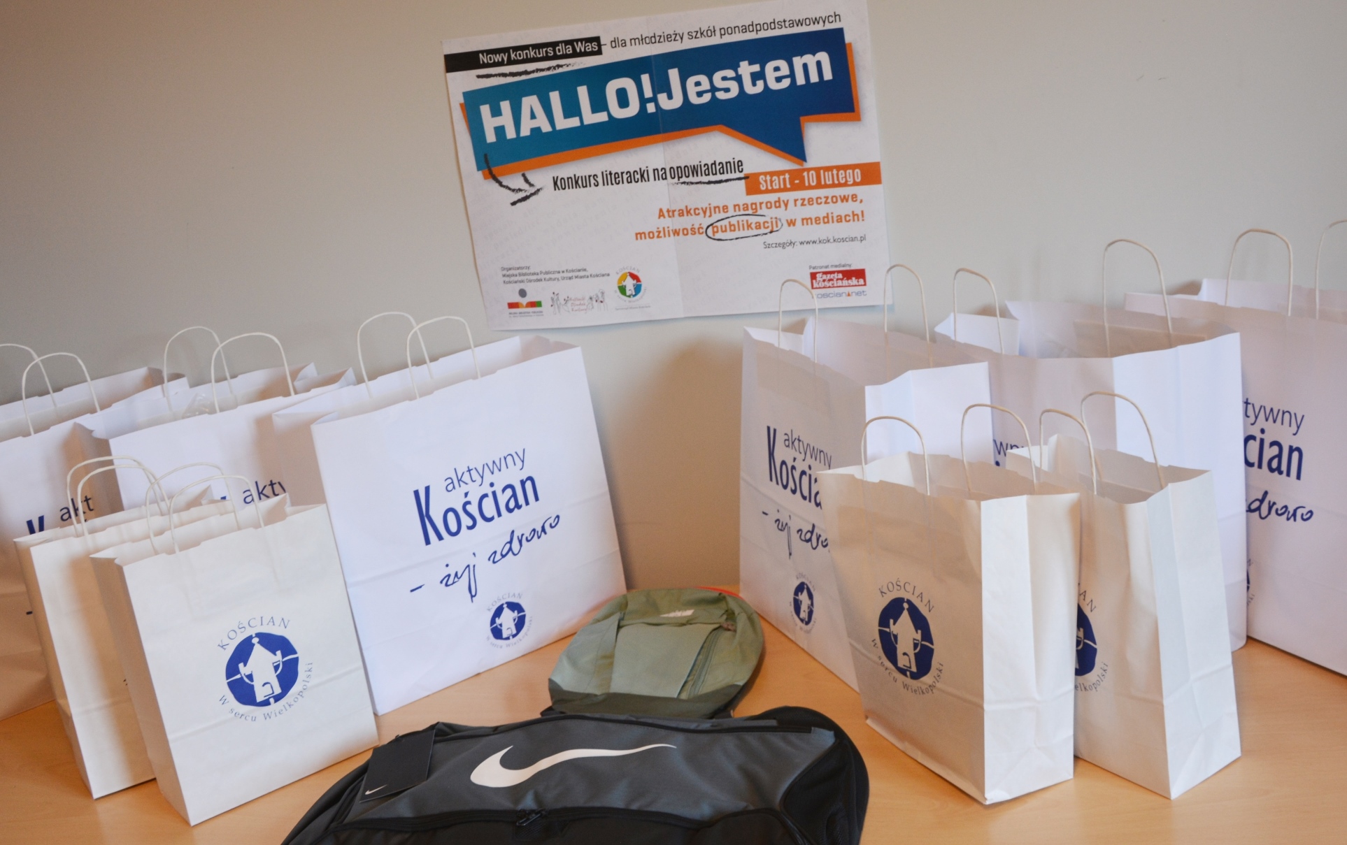 Nagrody dla nagrodzonych uczestników - plecaki i torby