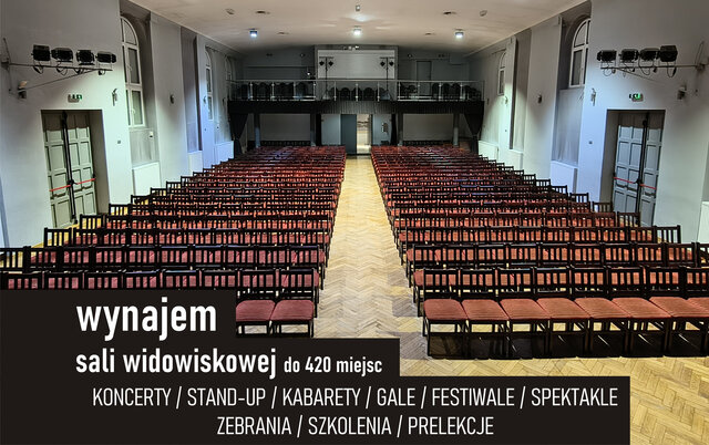 Sala widowiskowa - wynajem