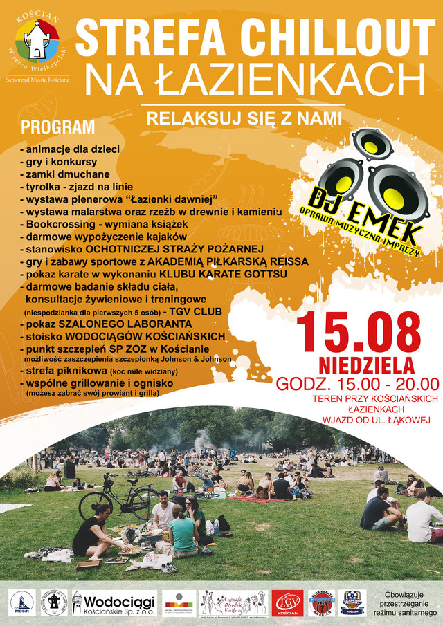 PLAKAT WYDARZENIA - STREFA CHILLOUT