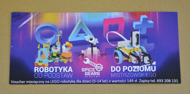 Voucher miesięczny od Spice Gears: Zajęcia z LEGO robotyki
