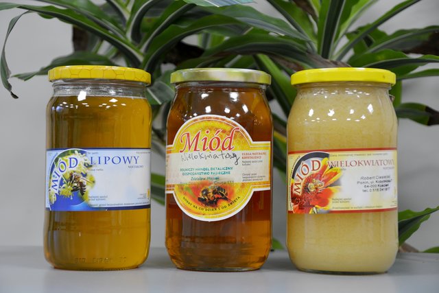Miód lipowy i wielokwiatowy (x2) od Koła Pszczelarzy w Kościanie