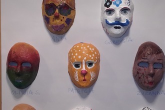 Maski z papieru - malowanie - 12-18.11.2015